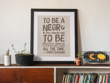 Load image into Gallery viewer, James Baldwin Quote Art Poster: Afrocentric Home Decor