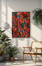 Load image into Gallery viewer, Afro-Caribbean Afrocentric Wall Art Black Friends African Home Decor — Matte Vertical Art Poster
