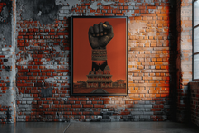 Load image into Gallery viewer, Black History Art Print | Freedom &amp; Resistance Wall Art | African American Heritage Raised Fist Justice Poster | Black Power
