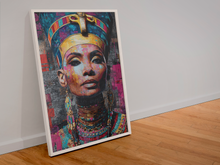 Load image into Gallery viewer, Queen Nefertiti Wall Art Print: Afrocentric Home Decor