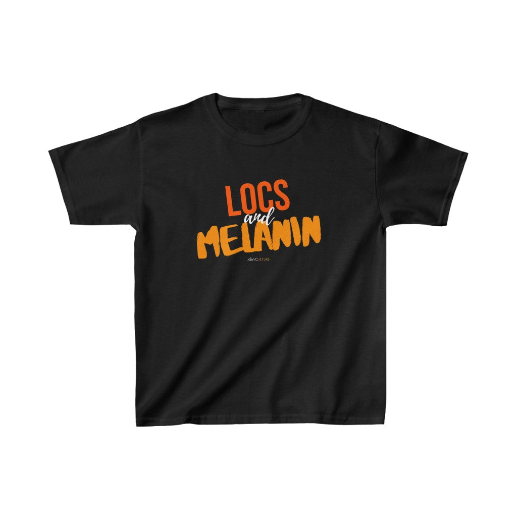 LOCS AND MELANIN Kids Unisex T-Shirt