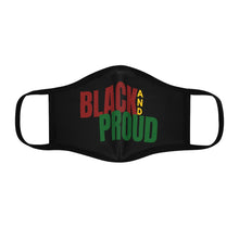 Load image into Gallery viewer, BLACK AND PROUD Adult Fitted Face Mask