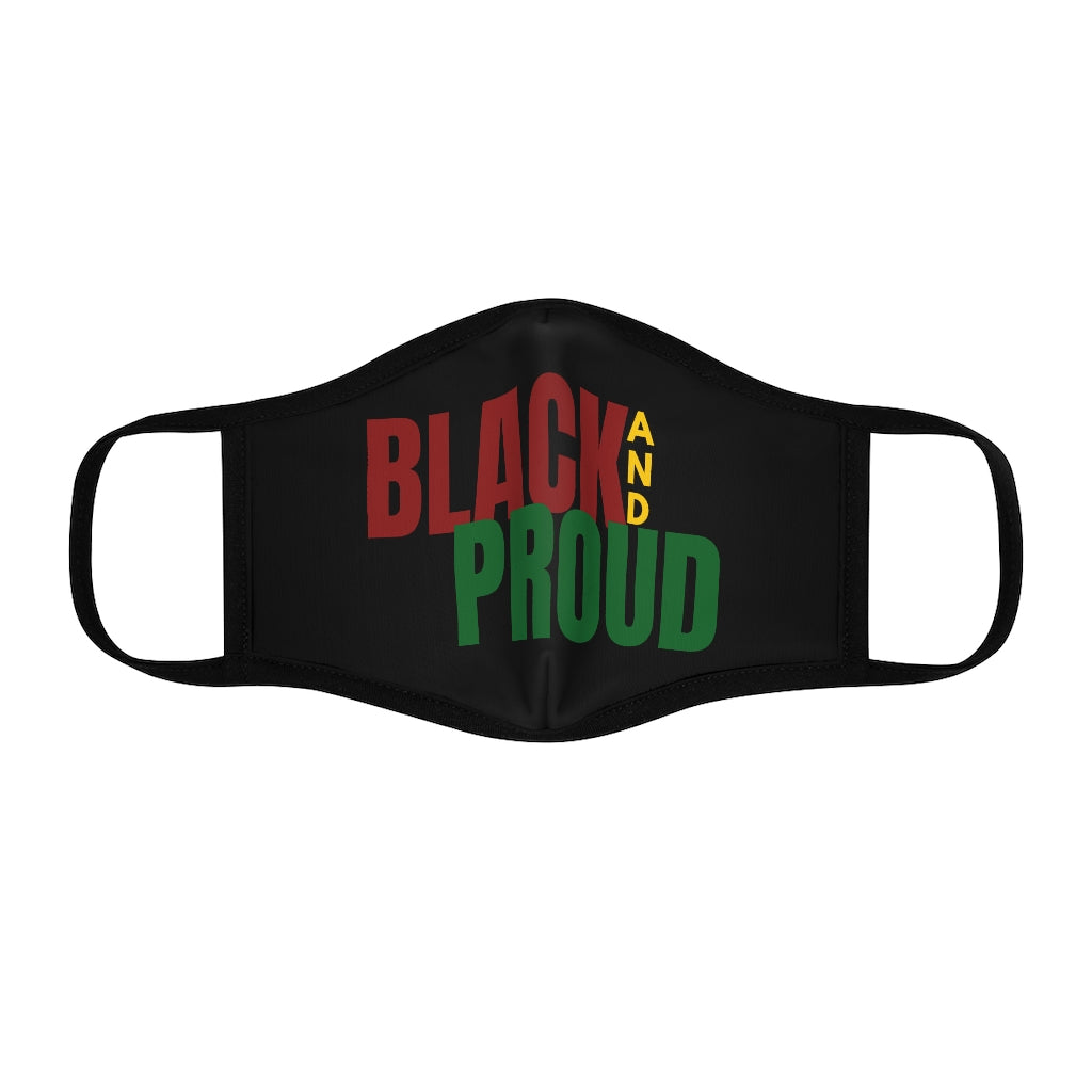 BLACK AND PROUD Adult Fitted Face Mask