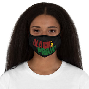 BLACK AND PROUD Adult Fitted Face Mask