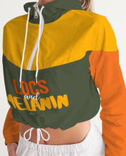 Load image into Gallery viewer, LOCS and MELANIN Women&#39;s Cropped Windbreaker