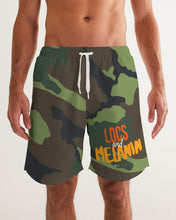 Load image into Gallery viewer, LOCS and MELANIN CAMO Men&#39;s Swim Trunks
