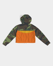 Load image into Gallery viewer, Chief&#39;s CULTURE CAMO Women&#39;s Cropped Windbreaker