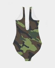 Load image into Gallery viewer, LOCS AND MELANIN CAMO Women&#39;s One-Piece Swimsuit