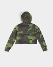 Load image into Gallery viewer, LOCS and MELANIN CAMO Women&#39;s Cropped Hoodie