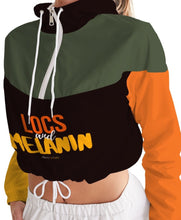 Load image into Gallery viewer, LOCS and MELANIN Women&#39;s Cropped Windbreaker