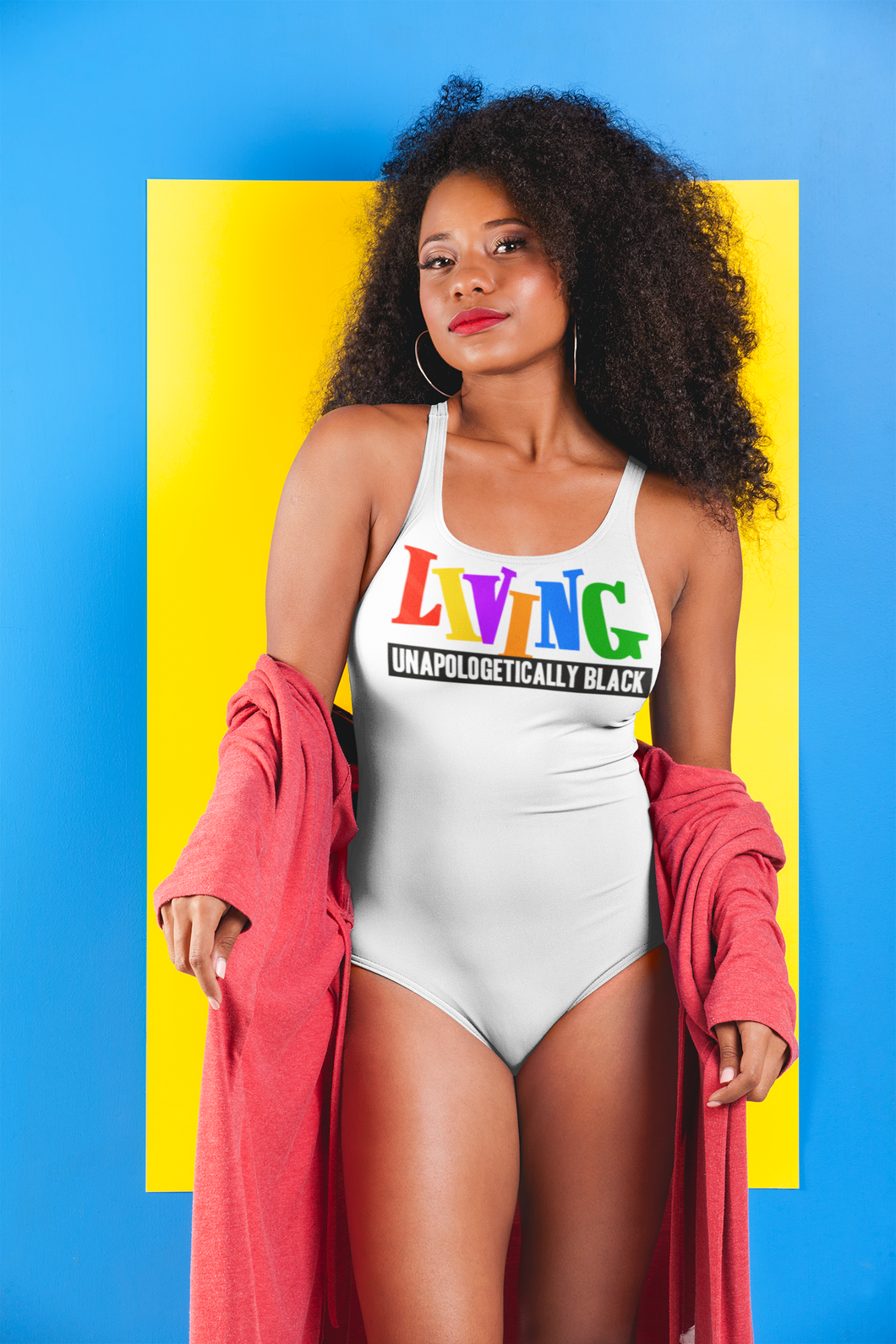 LIVING UNAPOLOGETICALLY BLACK WOMEN'S ONE-PIECE SWIMSUIT