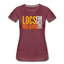 Load image into Gallery viewer, LOCS FOR DAYS Women’s T-Shirt - heather burgundy