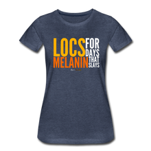 Load image into Gallery viewer, LOCS FOR DAYS Women’s T-Shirt - heather blue