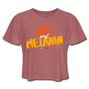 LOCS and MELANIN Women's Cropped T-Shirt - mauve