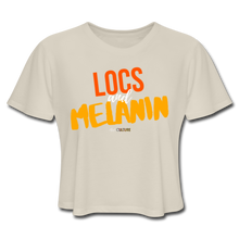 Load image into Gallery viewer, LOCS and MELANIN Women&#39;s Cropped T-Shirt - dust