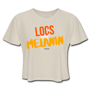 LOCS and MELANIN Women's Cropped T-Shirt - dust