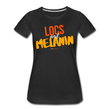Load image into Gallery viewer, LOCS and MELANIN Women’s T-Shirt - black