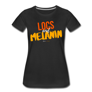 LOCS and MELANIN Women’s T-Shirt - black