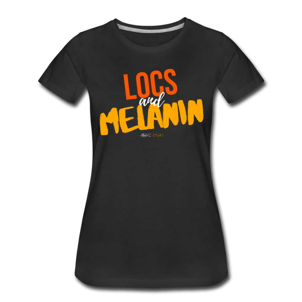 LOCS and MELANIN Women’s T-Shirt - black