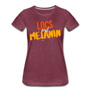 LOCS and MELANIN Women’s T-Shirt - heather burgundy