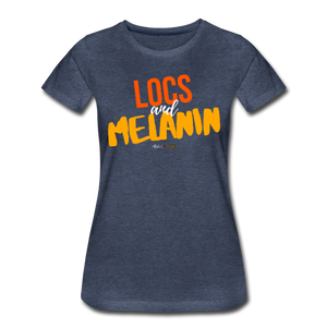 LOCS and MELANIN Women’s T-Shirt - heather blue