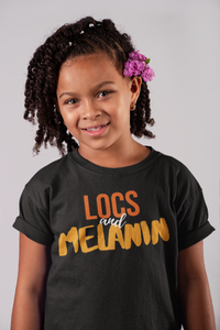 LOCS AND MELANIN Kids Unisex T-Shirt